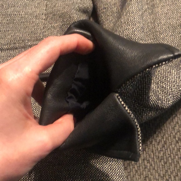 WWorth Wool/silk/leather blazer. Size 2 - Picture 4 of 5